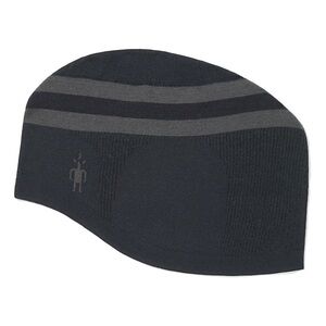 Smartwool Intraknit Merino Tech Beanie in black and charcoal one size EUC